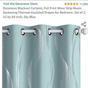 COPY - blue blackout curtains